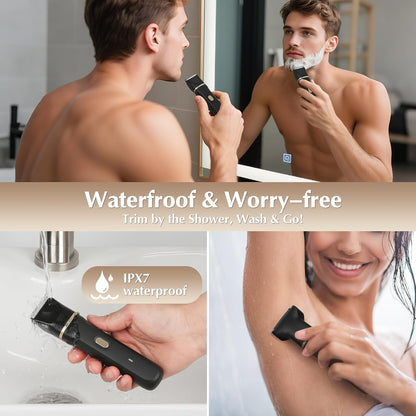 Eilveey - Cortador de bikini eléctrico para mujer, removedor de vel...