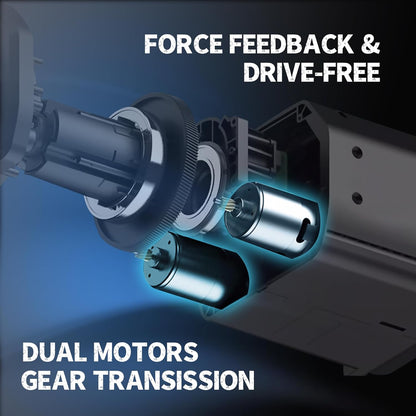 PXN V99 Force Feedback Steering Wheel, 270-900 Degree, with 3 - Pedals and Shifter Bundle for PC, PS4, Xbox One, Xbox Series X/S