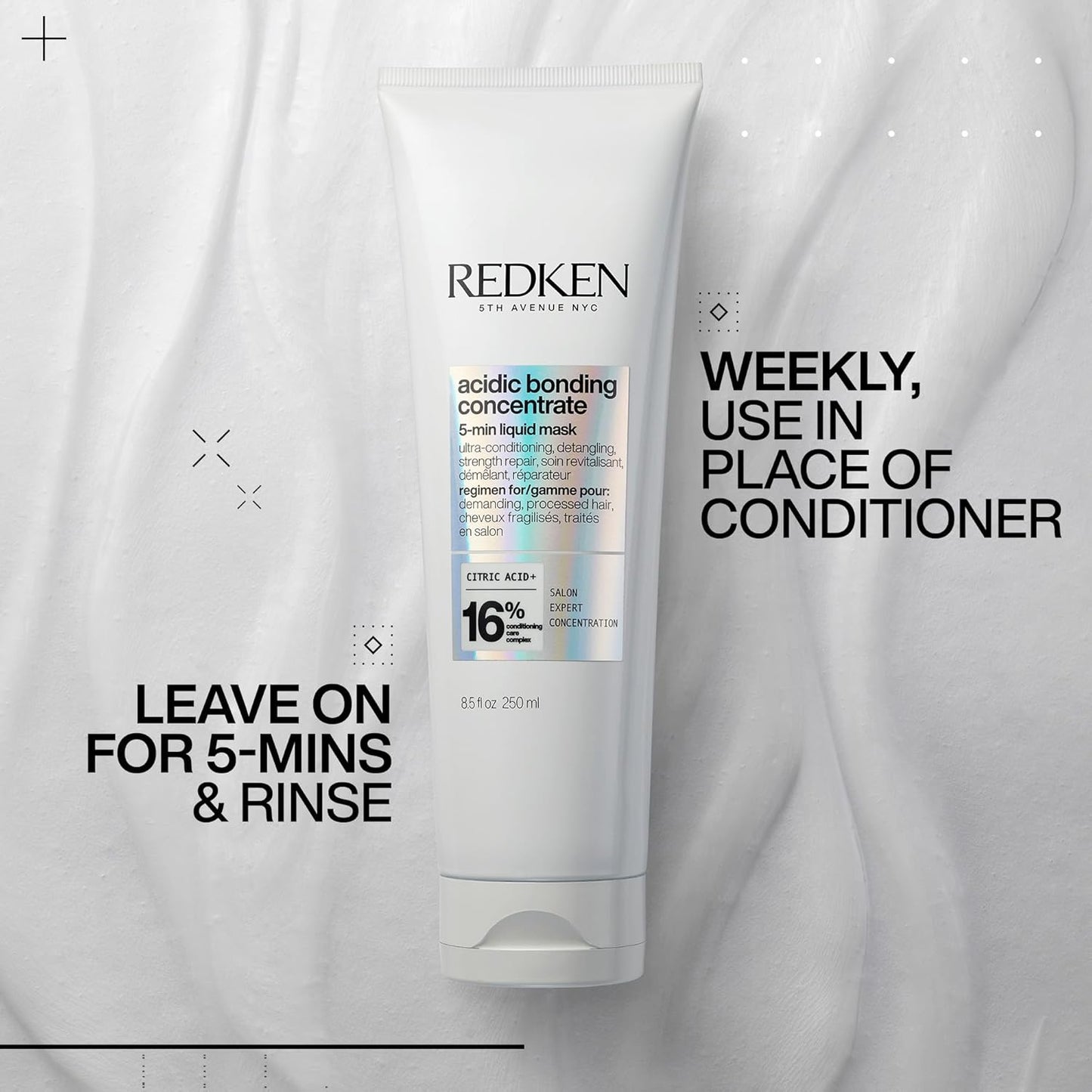 REDKEN Mascarilla capilar para reparación de cabello seco y dañado...
