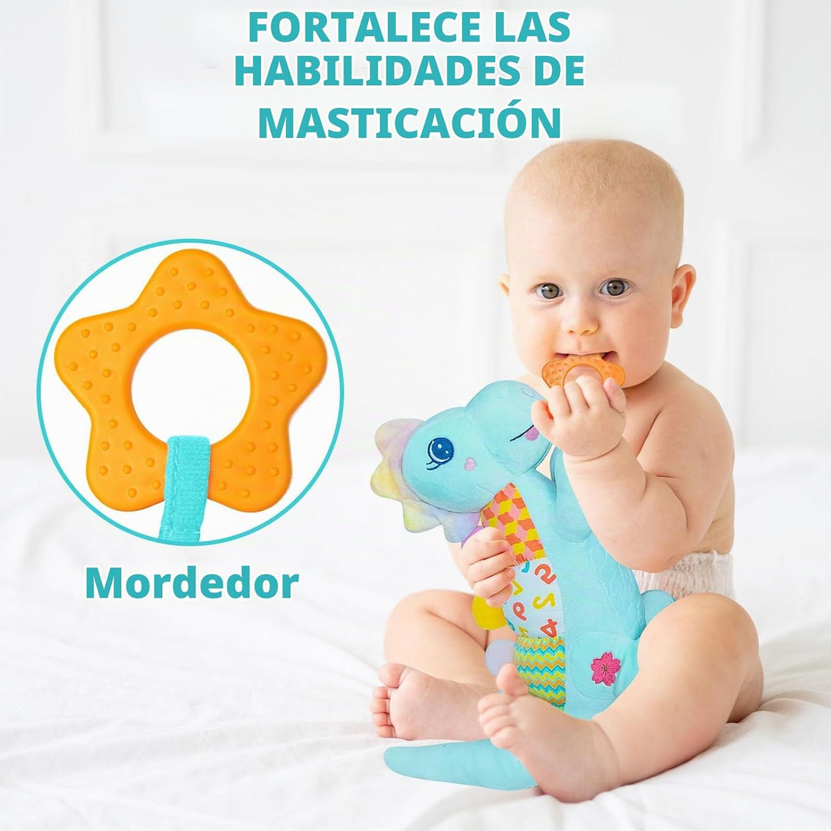 Juguetes Musicales de Peluche de Dinosaurio Bebé para 0-3-6-9-12 Me...