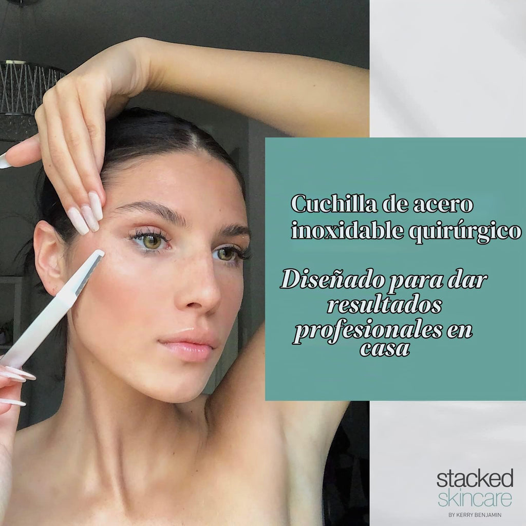 Kit de reemplazo 3 hojas de afeitar para dermaplaning | Tres cuchil...