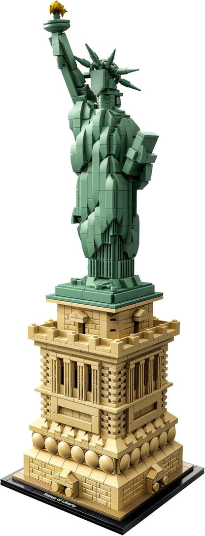 LEGO Architecture 21042 Set de Construcción de la Estatua de la Libertad - Recuerdo Coleccionable de la Ciudad de Nueva York, Decoración Creativa para el Hogar o Centro de Mesa para la Oficina, Gran
