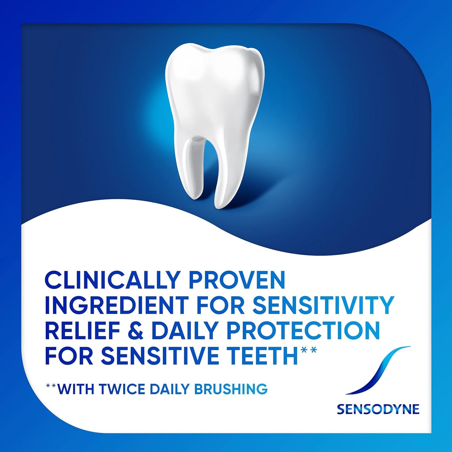 Sensodyne Repair & Protect - Pasta dental blanqueadora para dientes sensibles y prevención de caries, 3.4 onzas (paquete de 4)