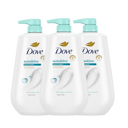 Dove Gel para Baño 3 Unidades para Piel Sensible Hidratante para Pi...