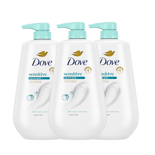 Dove Gel para Baño 3 Unidades para Piel Sensible Hidratante para Pi...