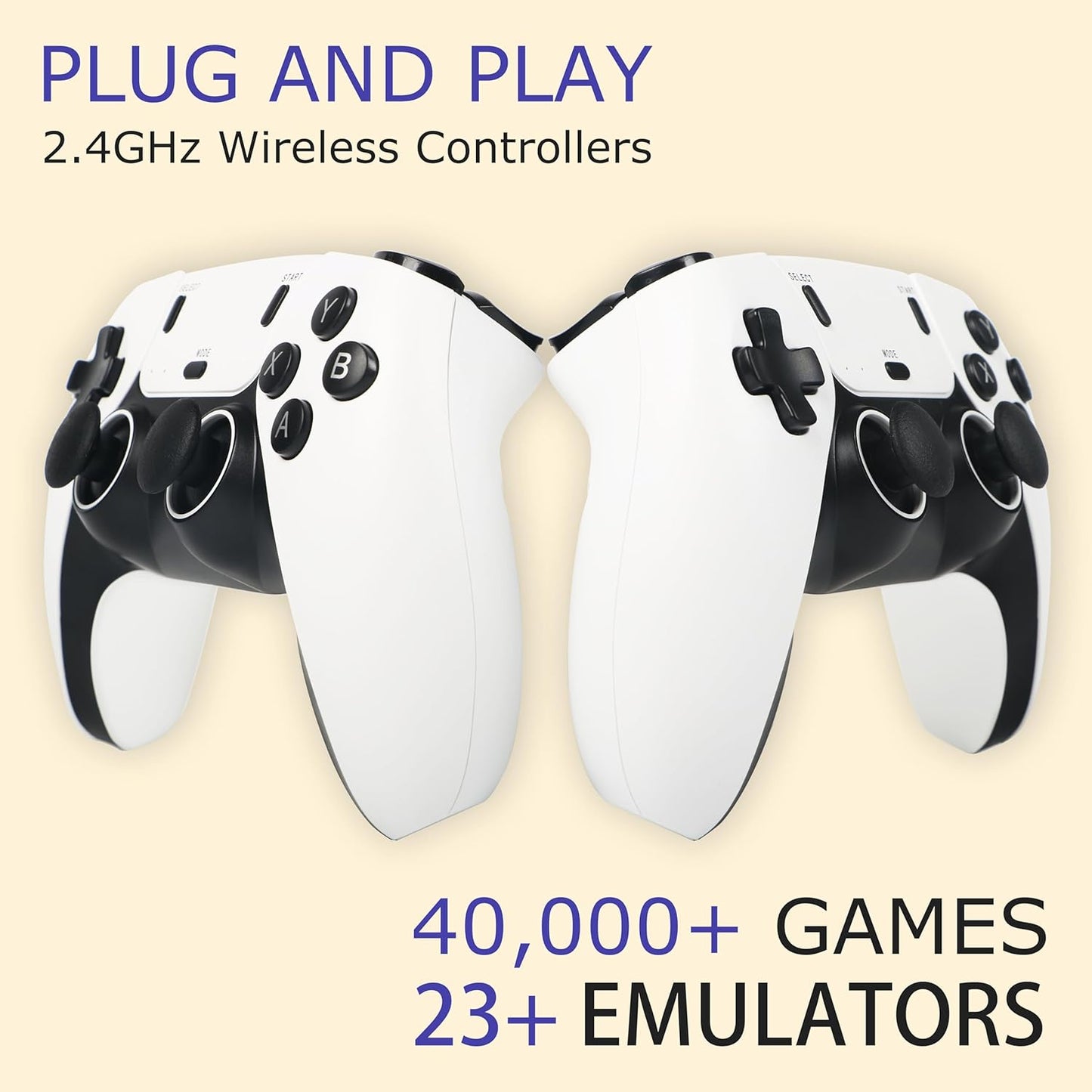 Wireless Retro Game Console Stick with 40000+ Games, Video Game Con...