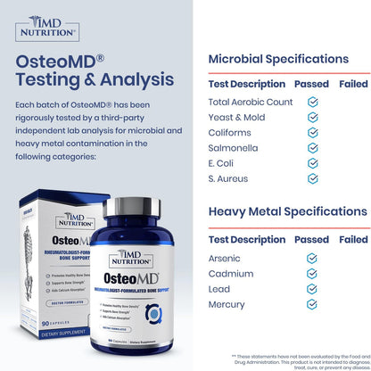 1MD Nutrition OsteoMD para un apoyo óseo integral | con hidroxiapat...