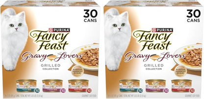 Fancy Feast Purina Gravy Lovers Poultry and Beef Grilled Gourmet We...