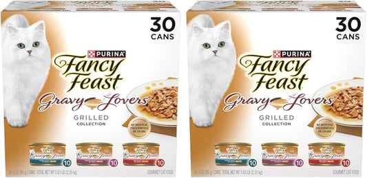 Fancy Feast Purina Gravy Lovers Poultry and Beef Grilled Gourmet We...