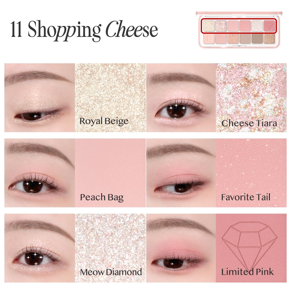 CLIO PRO PALETA DE OJOS AIR (11 SHOPPING CHEESE)