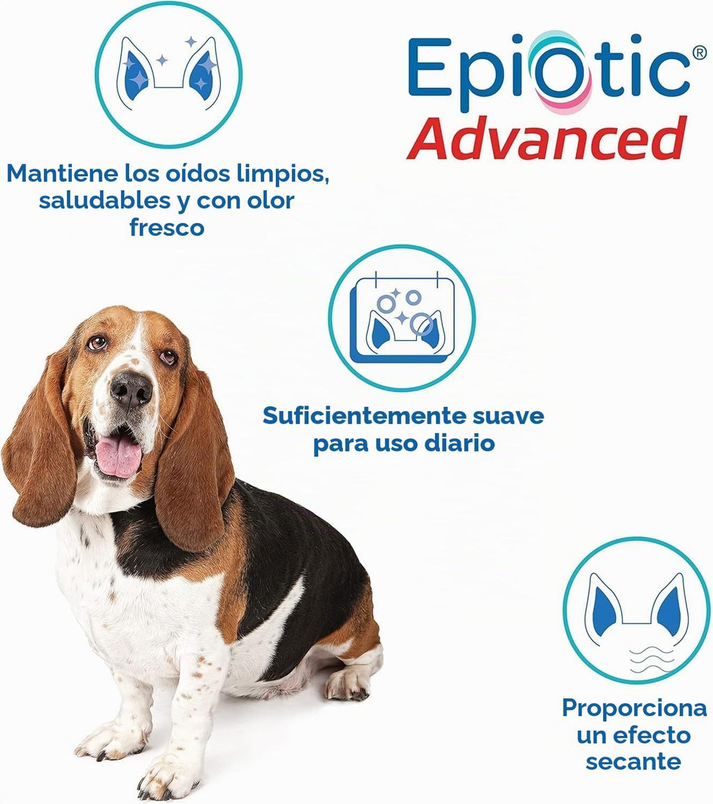 Epiotic Advanced Ear Cleanser | Limpiador suave de oídos para perro...