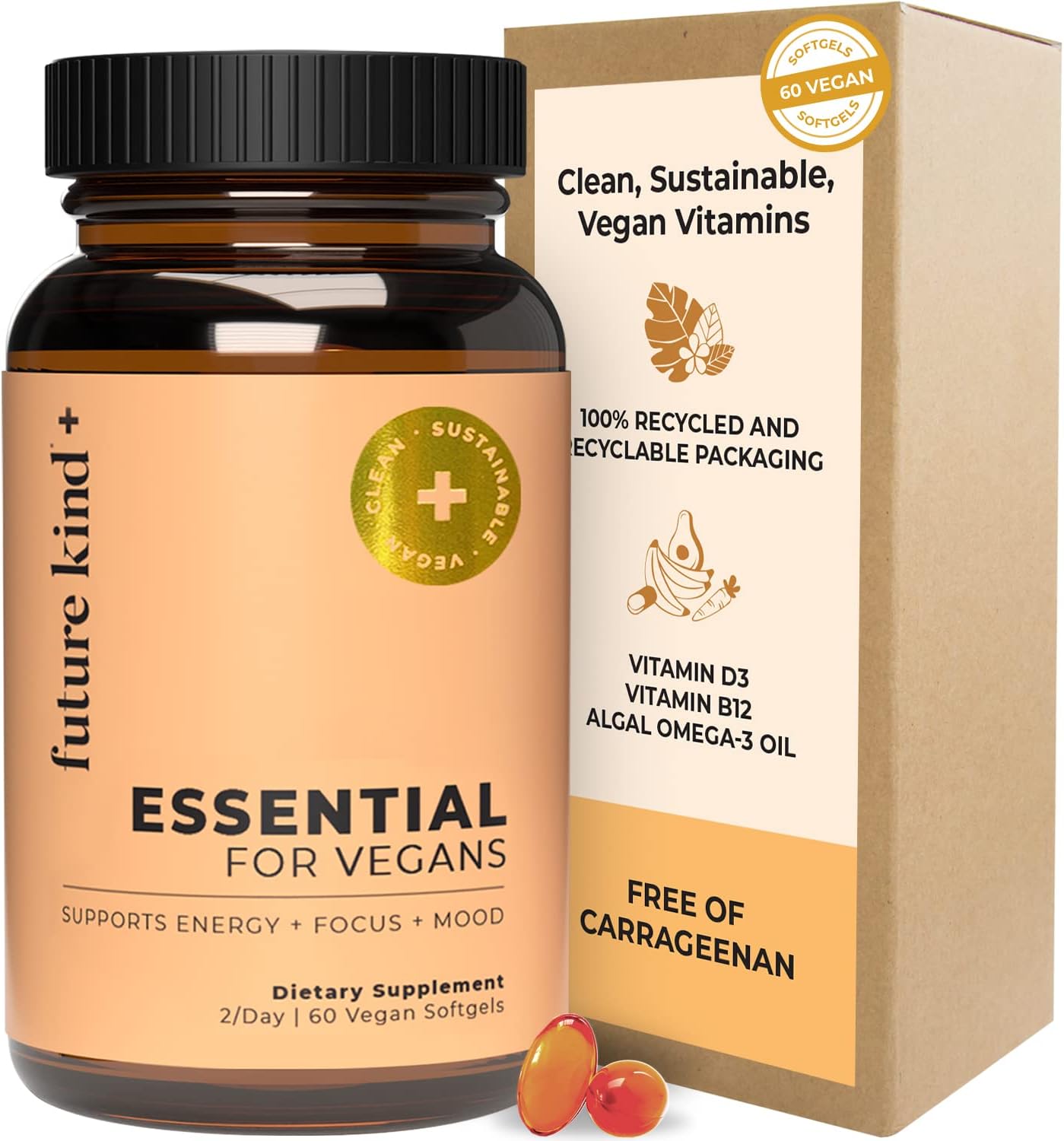Future Kind Multivitamínico diario 3 en 1 \u2013 para energía, clar...