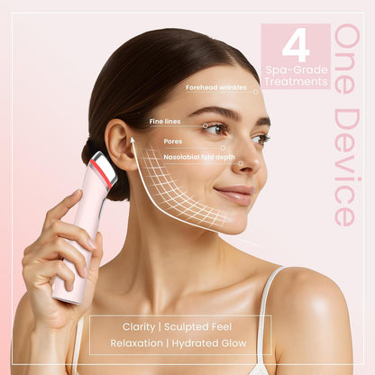 Dispositivo de estiramiento facial 8 en 1 para apretar y levantar l...