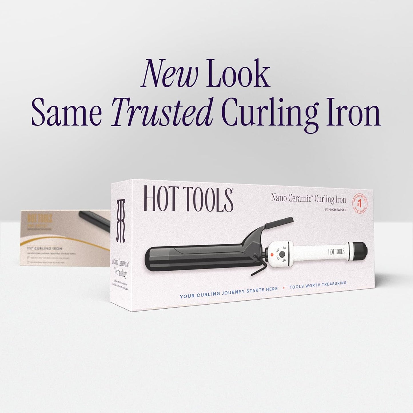 HOT TOOLS Pro Artist Nano Rizador/Varita de Cerámica | Para Cabello Suave y Brillante (1-1/4 pulgadas)