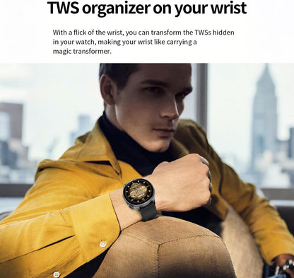 Reloj inteligente con auriculares, relojes inteligentes TWS 2 en 1,...