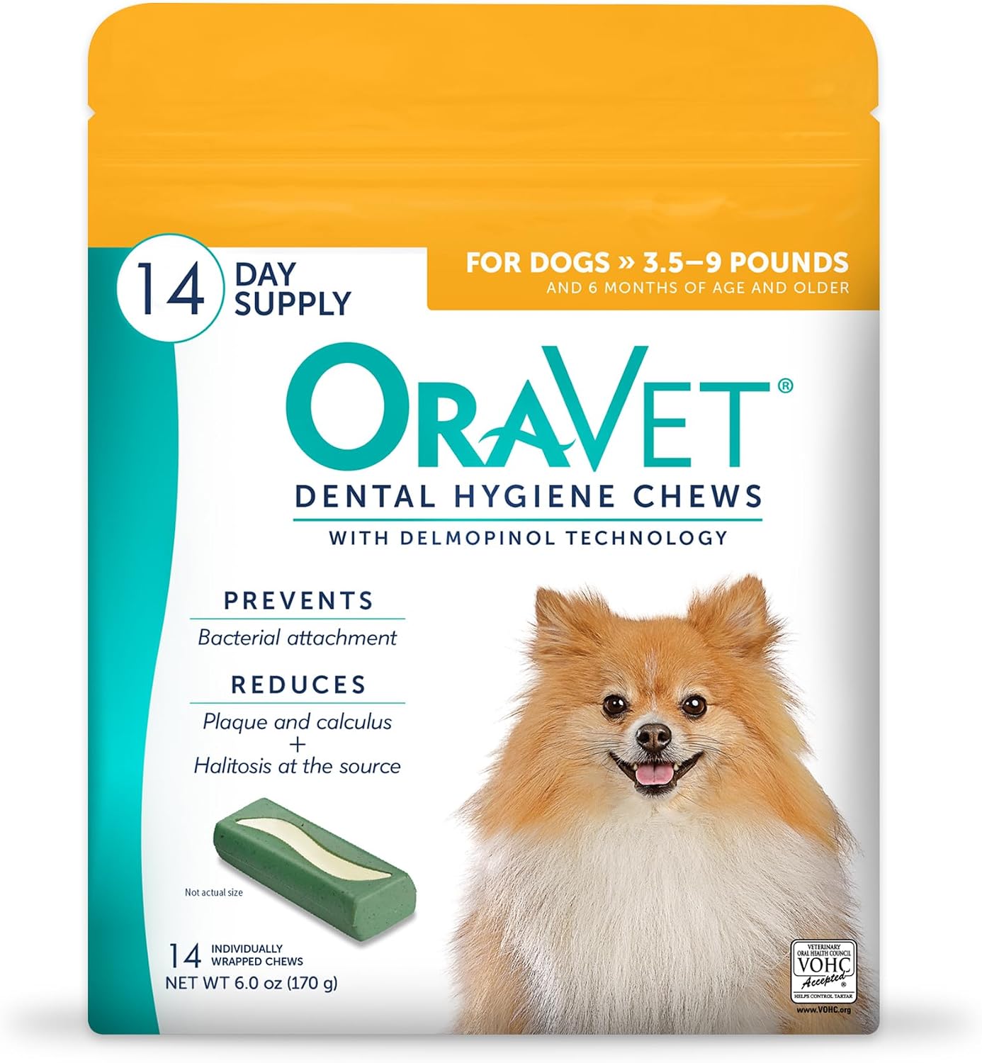 OraVet - Masticables de higiene dental para perros, cuidado oral e...