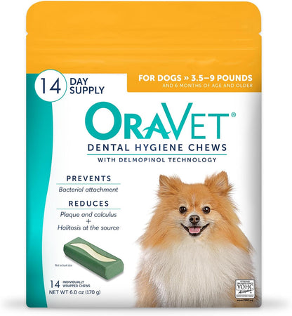 OraVet - Masticables de higiene dental para perros, cuidado oral e...