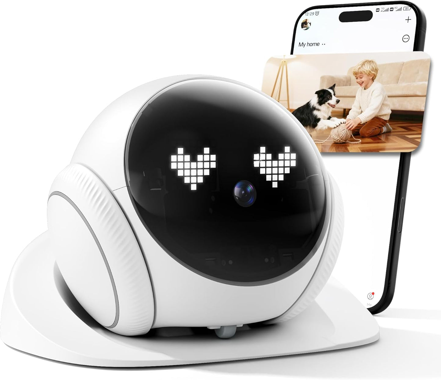 XZI Cámara robot móvil para interiores, seguridad familiar para gat...
