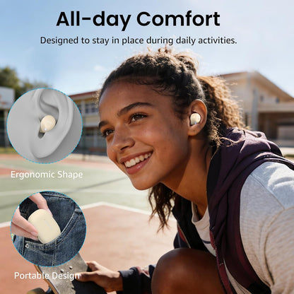 TOZO Auriculares inalámbricos A1 Bluetooth 5.3 de peso ligero en el...