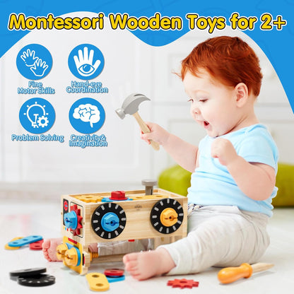 Lehoo Castle Montessori - Juego de herramientas para niños, juego d...