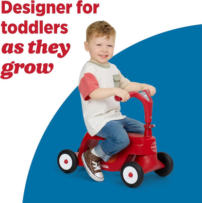 Radio Flyer Scoot 2 Scooter, azul, para niños de 1 a 4 años, juguet...