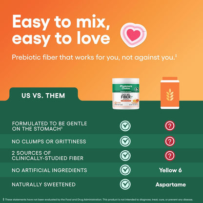 Physician's CHOICE Fibra Easy Mix para la salud digestiva y reg...