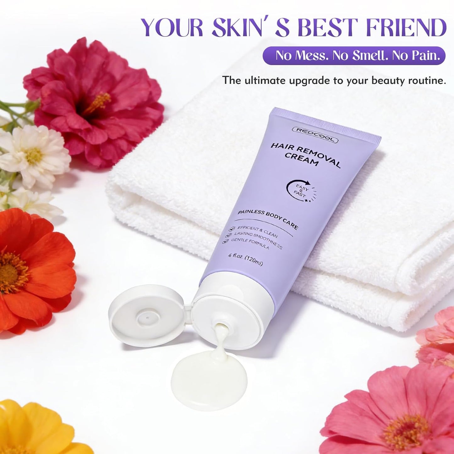 Crema depilatoria corporal y facial para mujeres y hombres, crema d...