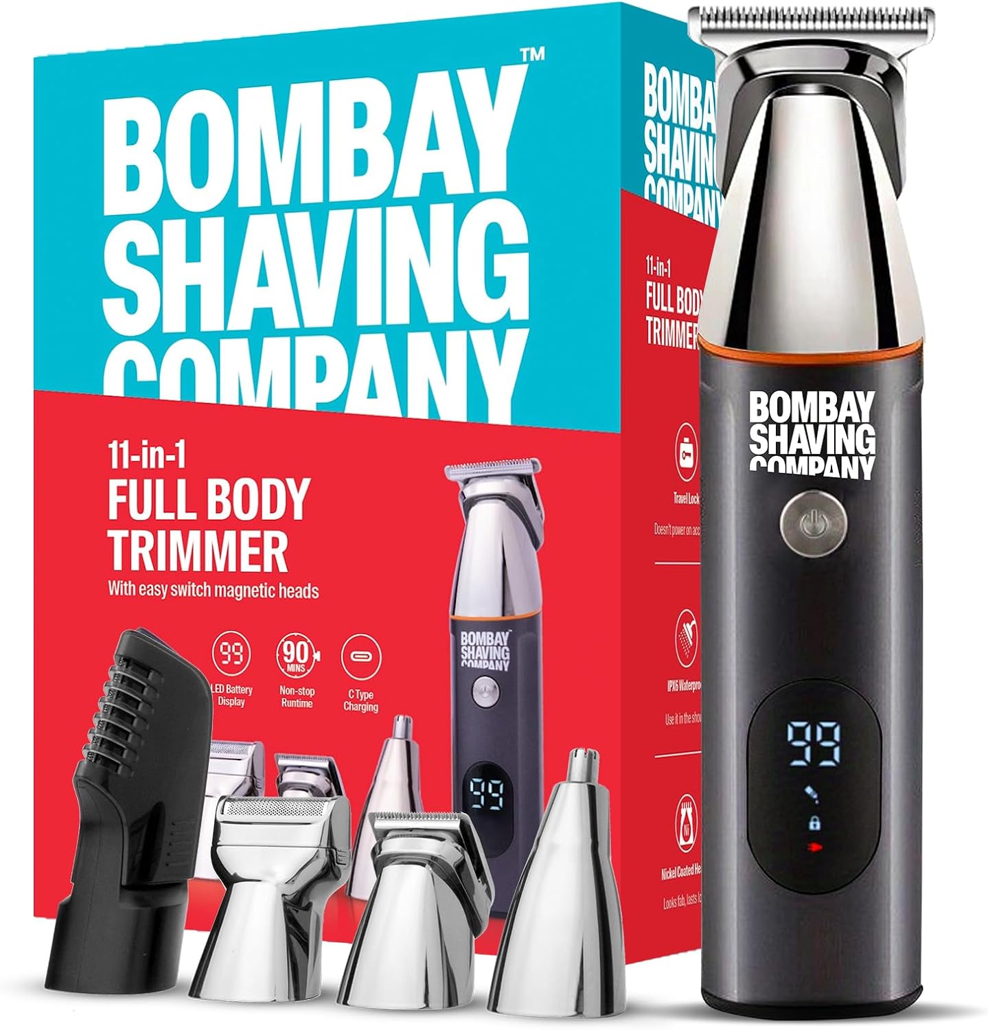 Bombay Shaving Company 11 en 1 todo en uno | Recortadora de barba p...