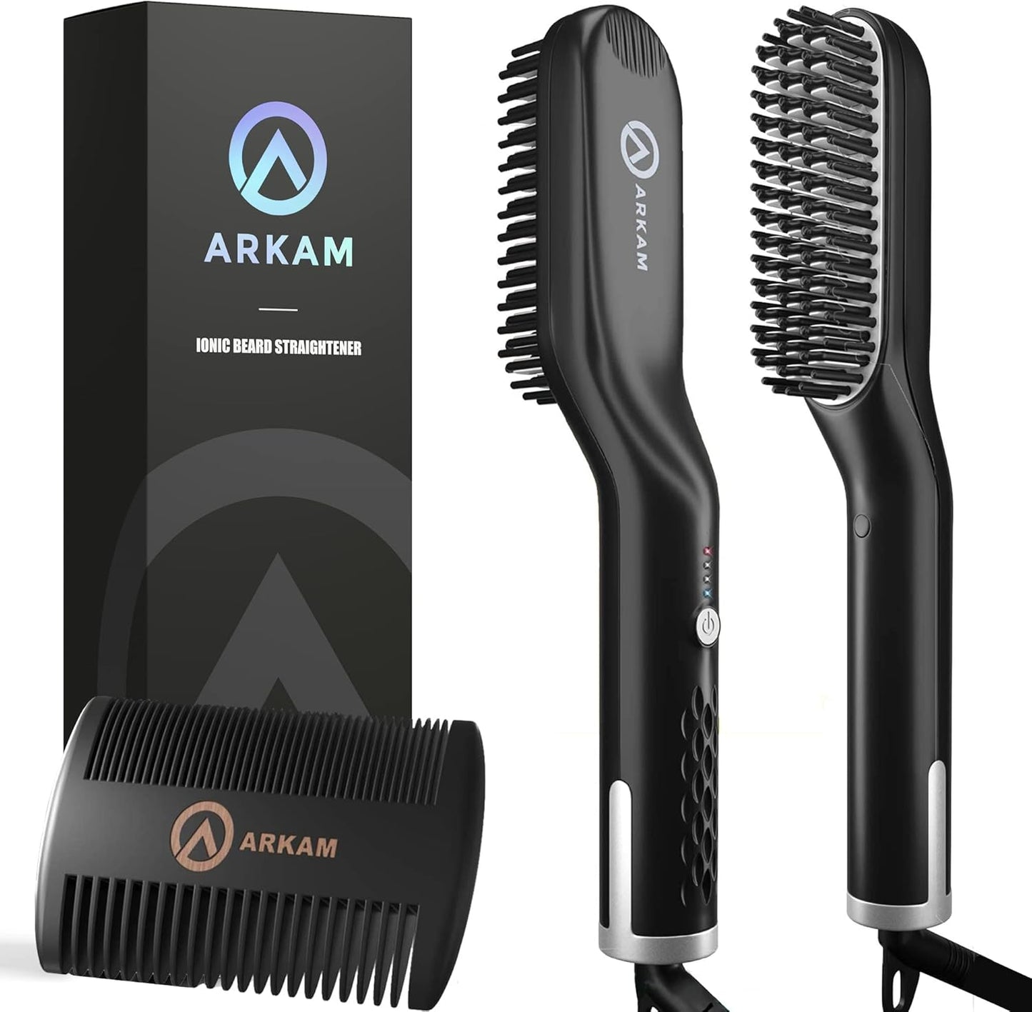 Arkam Alisador de barba para hombres \u2013 Kit original de cepillo...