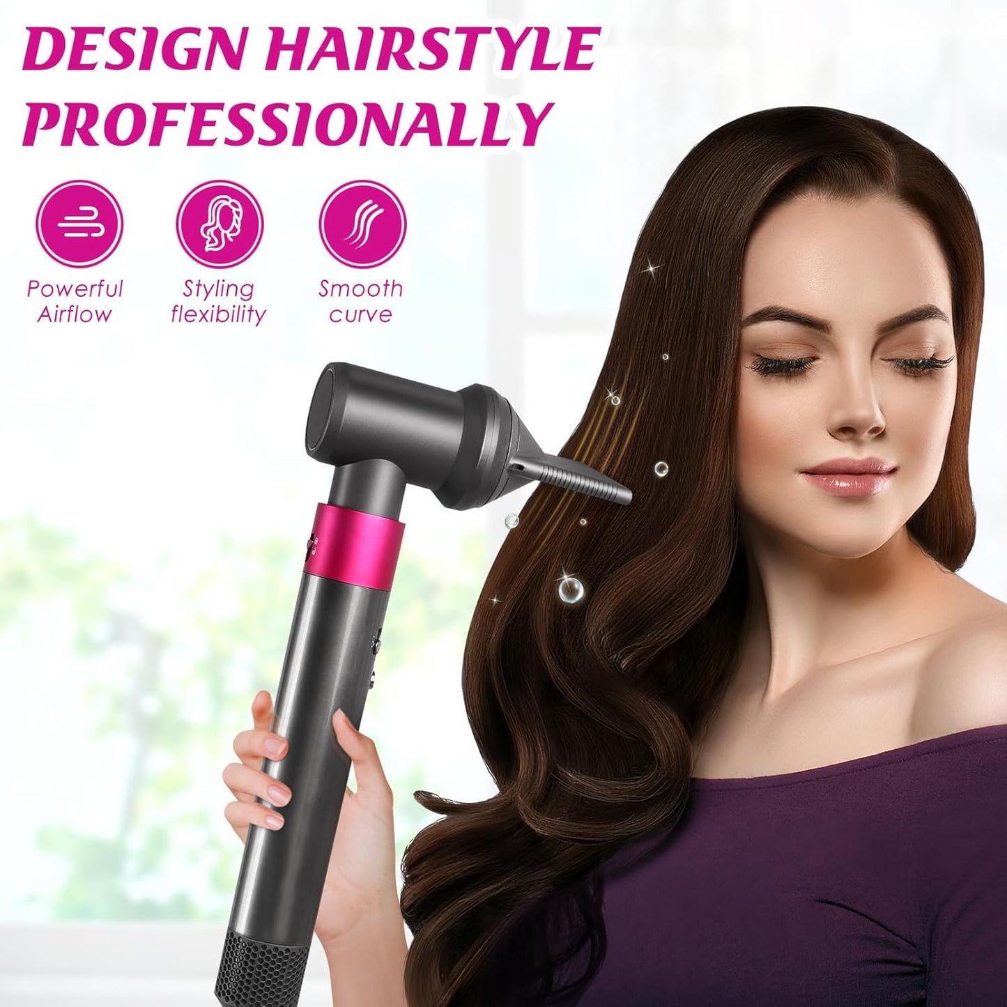 Kit concentrador profesional y adaptador compatible con Dyson Airwr...