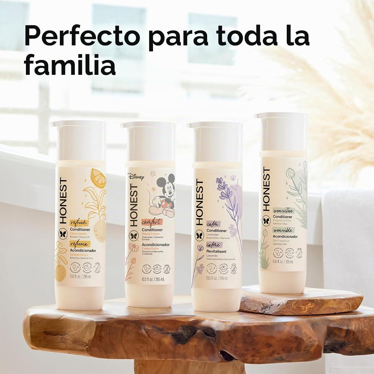 The Honest Company Acondicionador, hipoalergénico, sin fragancia, 1...