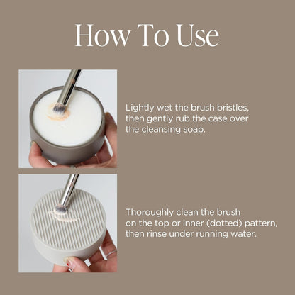 Piccasso Limpiador de brochas - Limpiador de brochas de maquillaje para limpieza profunda, limpiador suave para brochas de maquillaje, limpiador de brochas profesional limpiador sólido de maquillaje