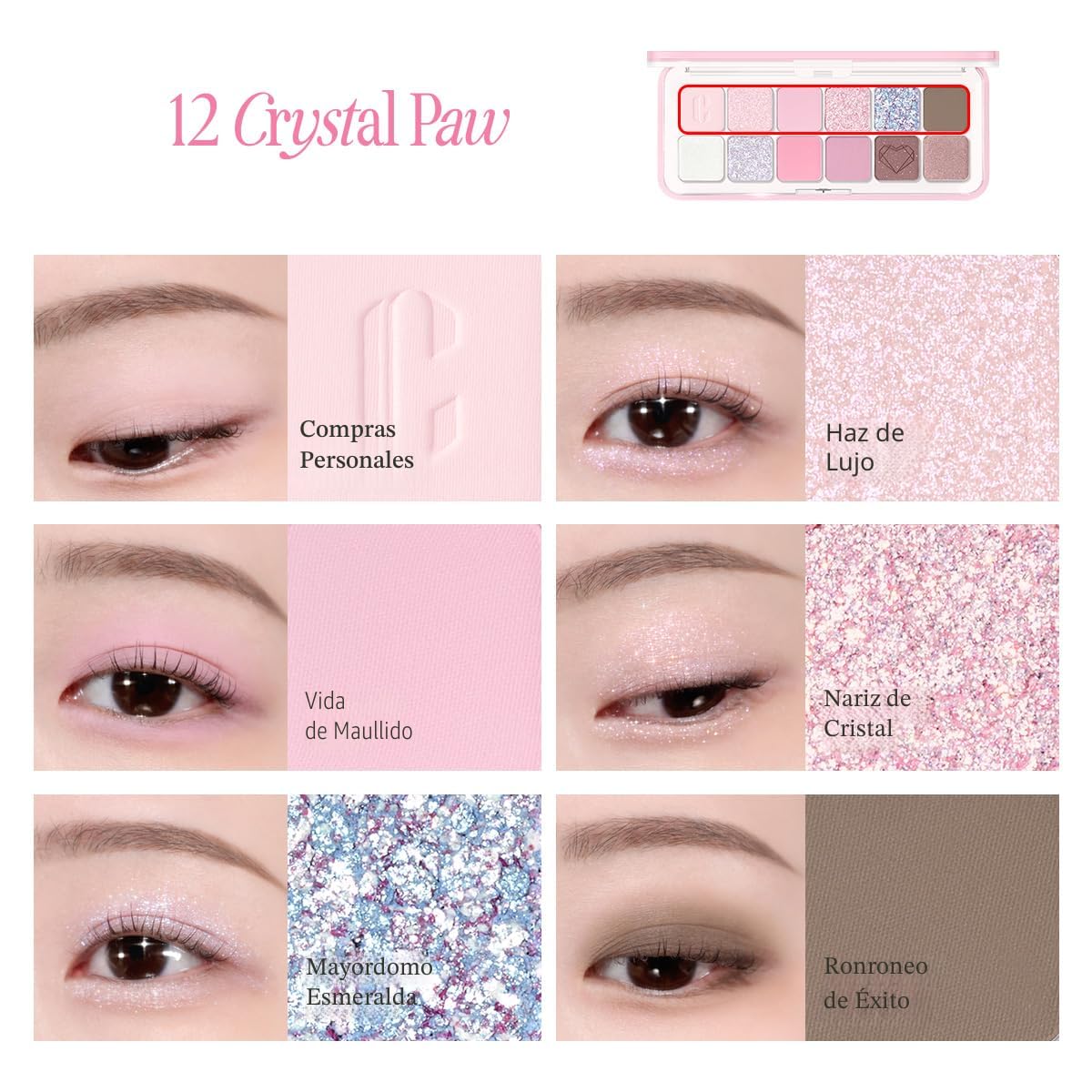 CLIO PRO PALETA DE OJOS AIRE 12 CRISTAL PAW
