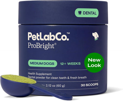 Polvo dental ProBright de PetLab Co. - Desodorante de aliento para...
