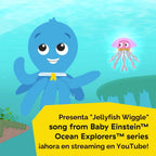 Baby Einstein Exploradores Oceánicos Go Opus Go juguete de aprendizaje de actividad de gateo y persecución 4 en 1, música y luces, para niños de 3 meses a 5 años