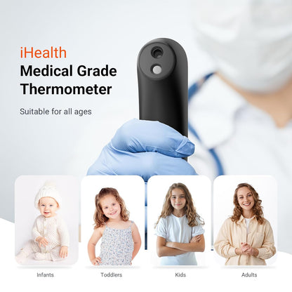 iHealth Termómetro digital sin contacto para la frente para adultos...