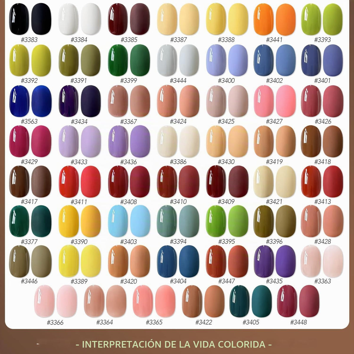 GAOY - Juego de 60 esmaltes de uñas de gel, 55 colores en casa | Co...