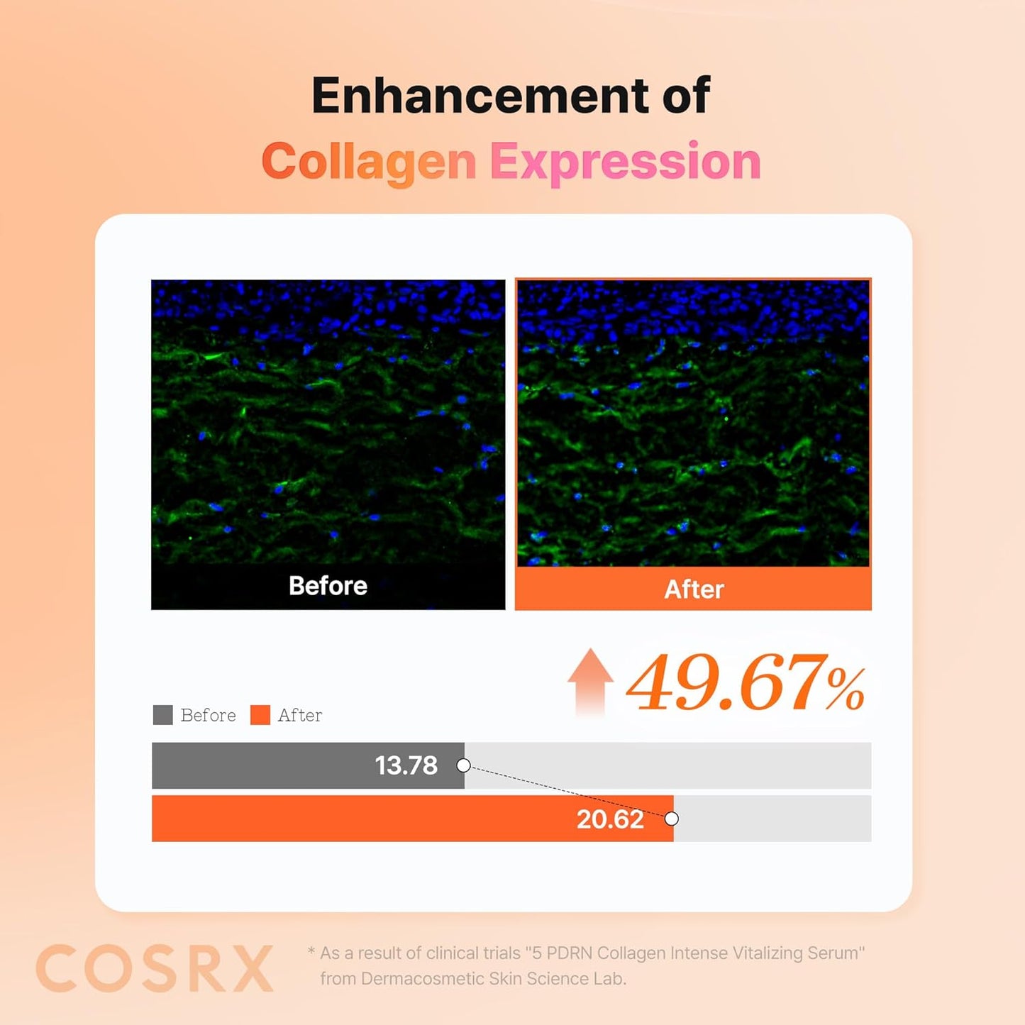 COSRX 5 PDRN Collagen Intense Vitalizing Serum - Suero coreano para reafirmar y dar brillo a la piel con ADN de salmón, centella, lactobacilo PDRN y colágeno, cuidado de la piel coreana, artículos
