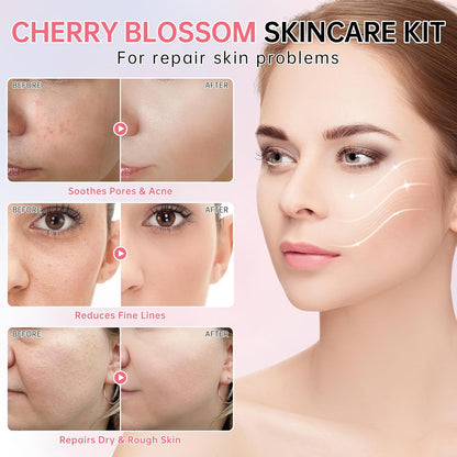 Conjunto de Cuidado de la Piel Sakura para Chicas Adolescentes, Set...