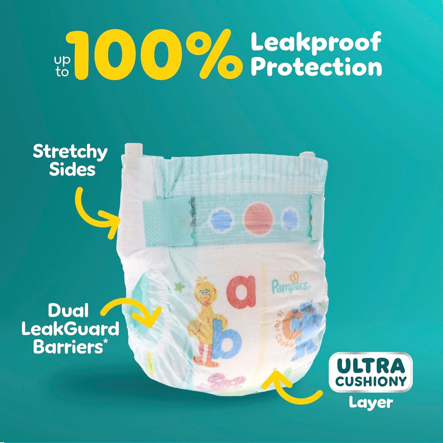 Pañales Pampers - Baby Dry - Talla 1, 120 unidades, Pañal desechabl...