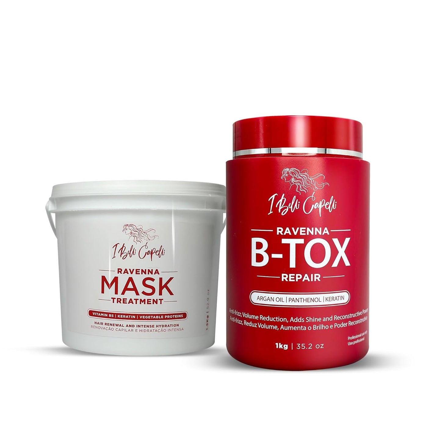I Belli Capelli Ravenna Kit de Reparación B-tox - Tratamiento Capil...