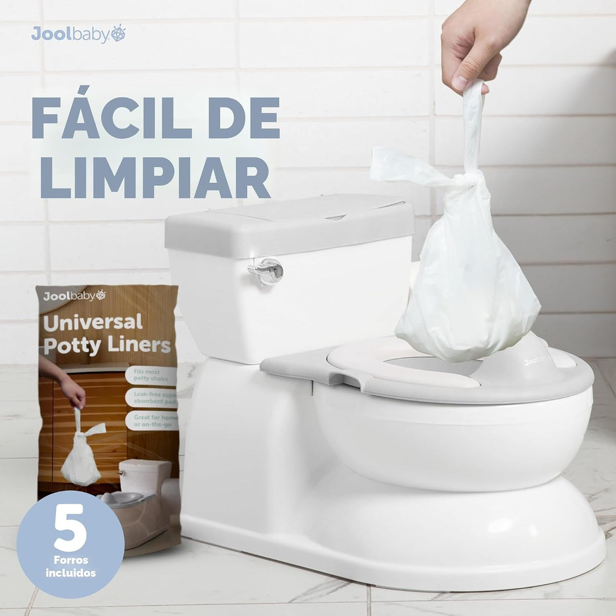 Orinal Real Feel 2 en 1 con almacenamiento para toallitas, sonidos...