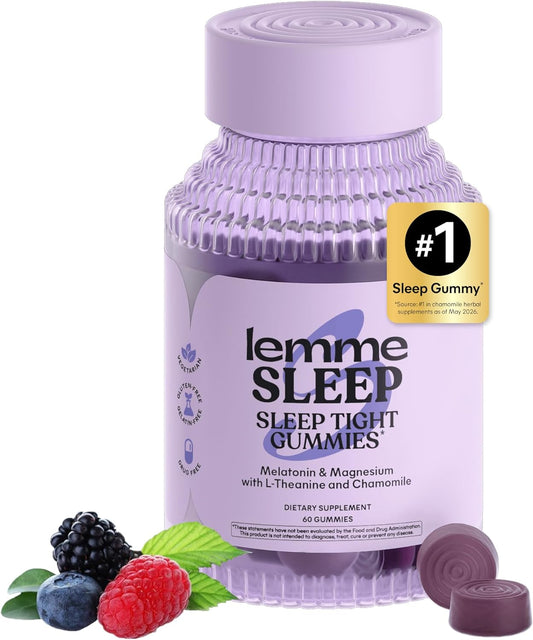 Lemme Gomitas para Dormir con 5 mg de Melatonina, Saúco, Magnesio,...