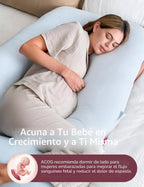 Momcozy Almohadas de embarazo para dormir, almohada en forma de U d...