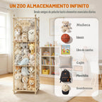 MIRCNY Almacenamiento de animales de peluche, torre organizadora de...