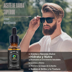 Alisador de barba para hombres con aceite para barba, bálsamo, pein...