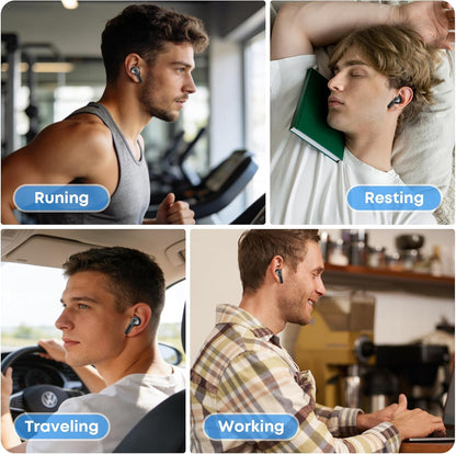 Fhumsh Auriculares inalámbricos, Bluetooth 5.4, estéreo de alta fid...