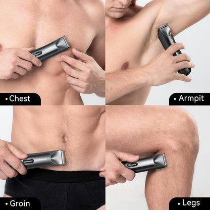 kensen Recortadora de vello corporal para hombres, recortadora de i...