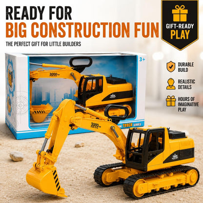 Juguete de excavadora para construcción de tamaño extra grande con...