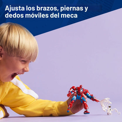 LEGO Marvel Spider-Man Mech vs Anti-Venom - Juego de juguetes de construcción – Juguete de Spider-Man para niños, niños y niñas, a partir de 6 años – Figura de acción para construir – Regalo de superhéroe para cumpleaños – 76308
